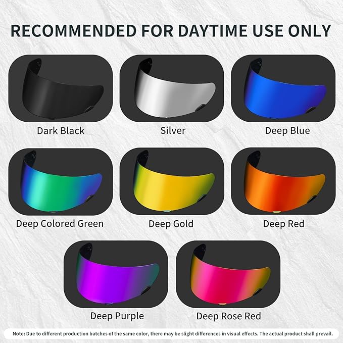 PSLER Qualifier Visor- Qualifier DLX Helmet Visor Motorcycle Face Shield Accessories Replacement for Bell Qualifier/Star/Vortex/RS-1/Revolver,Deep Purple