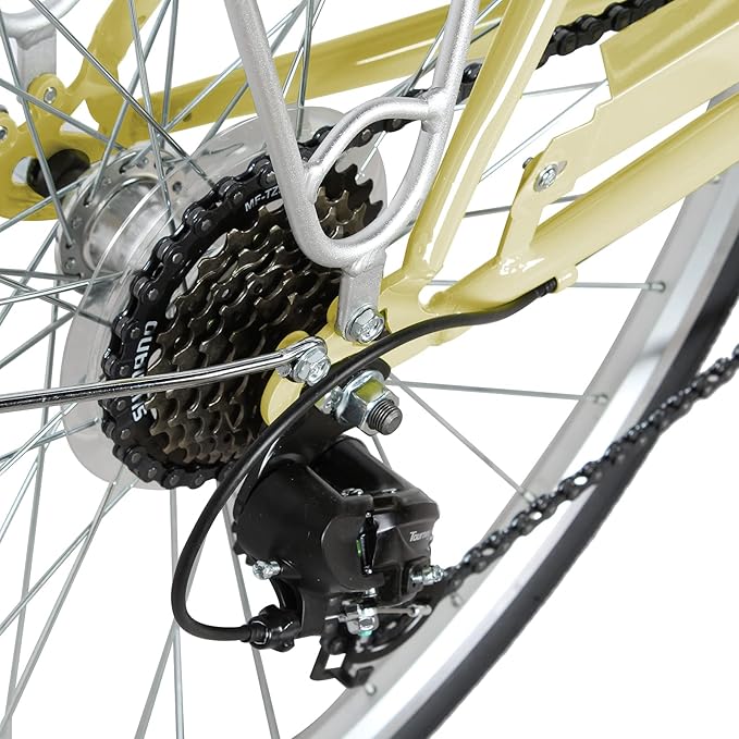 Tracer Osaka Hybrid Bikes, Steel Frame, Shimano Nexus Inter 3/7 Speed, Brown Seat Brown Grips, Road Bike, City Bike, Multiple Colors