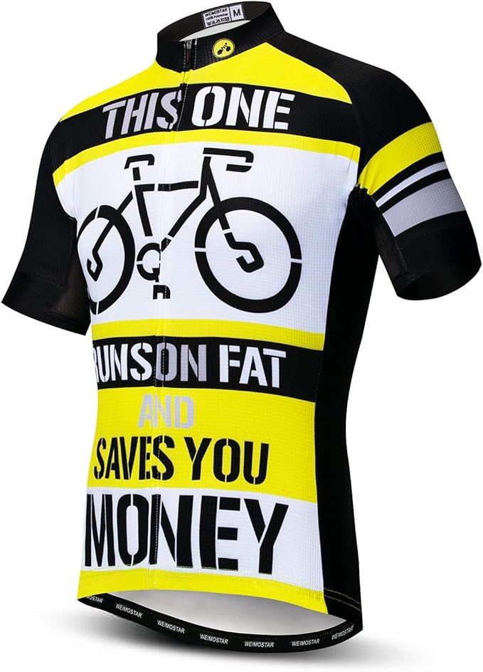 Men Cycling Jersey Skull Bike Short Sleeve Tops Quick-Dry Reflective 3-Pockets S-3XL