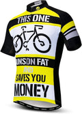 Men Cycling Jersey Skull Bike Short Sleeve Tops Quick-Dry Reflective 3-Pockets S-3XL