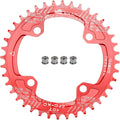 FOMTOR 104 BCD Chainring (30-52T) 7-12 Speed Compatible CNC 7075 Aluminum Narrow Wide Tooth Round Oval Chainrings for MTB/Road Bike Ebike Chainwheel Black/Red