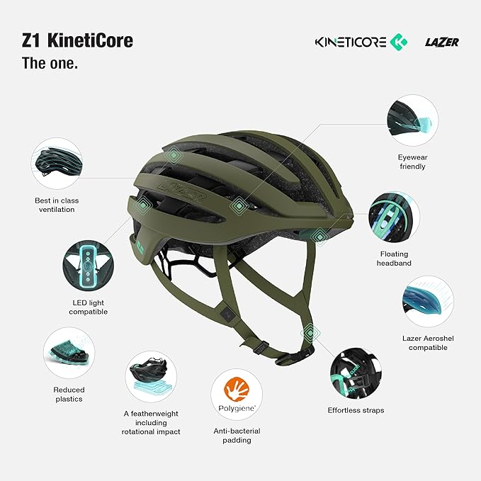 LAZER Helmet Z1 Kineticore Road Cycling Helmet