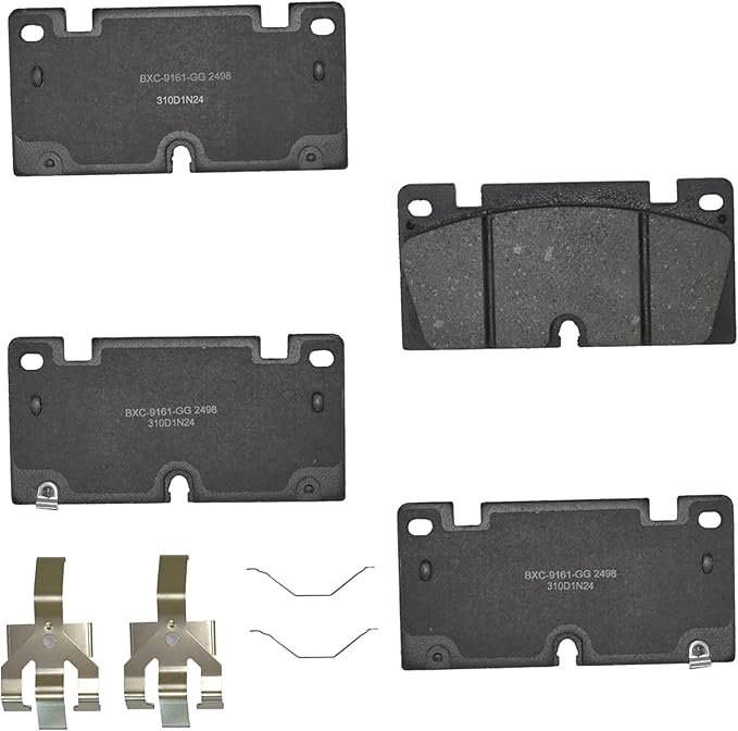 Bendix Premium SBC2498 Ceramic Front Brake Pads for Chevrolet Colorado 2023, GMC Canyon 2024-2023