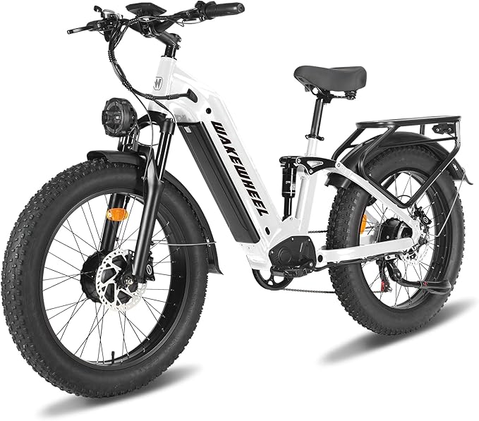 8000w Electric Bike for Adults, 60V 32Ah Battery Ebike, Fat Tire & Long Range Electric Bicycles, 210Nm Mountain Bike Full Suspension, Hydraulic Brake Electric Bicycle