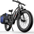 E Bikes for Adults Electric,51 MPH/48 MPH Fast Ebike Peak 5000W/3000W 32AH 52V 130 Miles Max, Dual Motor Electric Bike Fat Tire E Bike for Men, 26" Electric Bicycle for Snow Off-Road, Hydraulic Brakes