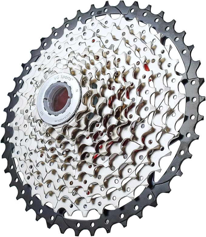 VG SPORTS 8/9/10/11/12 Speed Ultra-Light Bike Cassette for Mountain Bike 11-40T/11-42T/11-46T/11-50T/11-52T MTB Cassette Lightweight Aluminum Bracket Cassette
