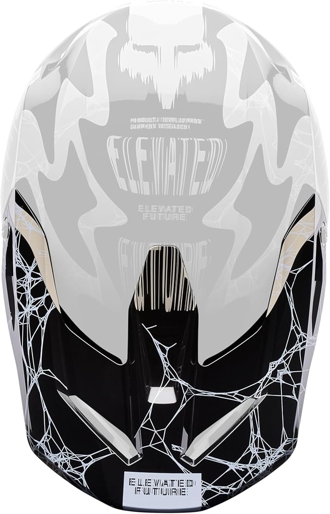 Fox Racing V1 Motocross Dirt Bike Helmet Visor, Black Diffuse, X-Large/XX-Large