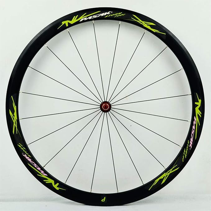 Carbon Fiber 700C Road Bikes Wheelset 40mm Aluminum Rim Front + Rear Wheel C/V Brake Quick Release 7 8 9 1011 Speed Matte