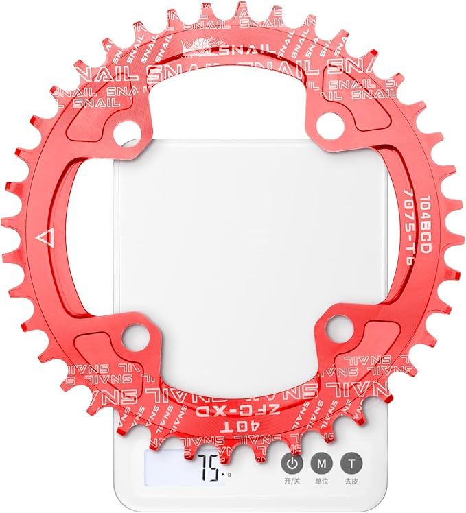 CYSKY 104 BCD Chainring 30T to 52T Narrow Wide Chainring with Sprocket Bolts for 1x Set-up Road Bike Mountain Bike BMX MTB Gravel Ebike