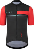 GCRFL Cycling Jersey Men Shorts Sleeves Road Bike Jersey Bicycle Tops Shirt, Zipper Pocket UPF 50+ Lightweight PRO Race Fit