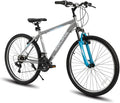 HILAND 26 27.5 29 Inch Mountain Bike, Mens and Womens MTB with 21 Speeds, High-Tensile Steel Frame, V Brake, Hardtail Bicycle for Adults