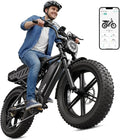Electric Bike for Adults,1500W Peak Motor Retro E Bike,30MPH Max Speed,60/110 Miles Range,Removable 48V 15Ah Battery,20"x4.0"Fat Tire,Ebike with Suspension,UL 2849