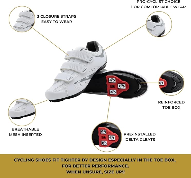 Tommaso Pista 100 SPD & Peloton Shoes for Women—Ready to Ride with Peloton Delta Cleat or SPD Cleats for Various Indoor Bikes—Explore Vareity Cycling Shoes & Bike Accessories