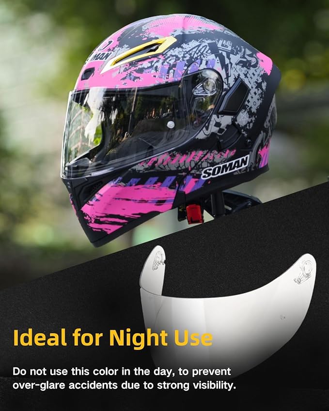 Soman K1 Helmet Visor Replacements, K1S Tinted Helmet Visor Compatible with K1 K1S K3SV K5 K5S UV Protection (Transparent)