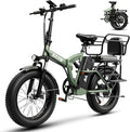 1000W Folding Electric Bike,48V 20AH Removable Battery E Bike,30+MPH,80 Miles Max Range Electric Bike for Adults,20" Fat Tire Foldable ebike,Adult Electric Bicycle for Commute Beach Snow