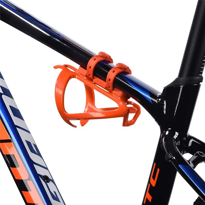 ZONKIE Bike Bottle Cage Mounting Base, Cup Mounting Base for Many Kinds Bikes, Fits Most Stroller Drink Holder, Silicone Material, Many Colors are Available.