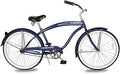 MICARGI 24/26 Inch Adult Cruiser Bicycle Hybrid Bike 1/7 Speeds Commuter Bike for Women, Men, Seniors,Step-Through or Step-Over Bike Steel Frame Multi Colors Style