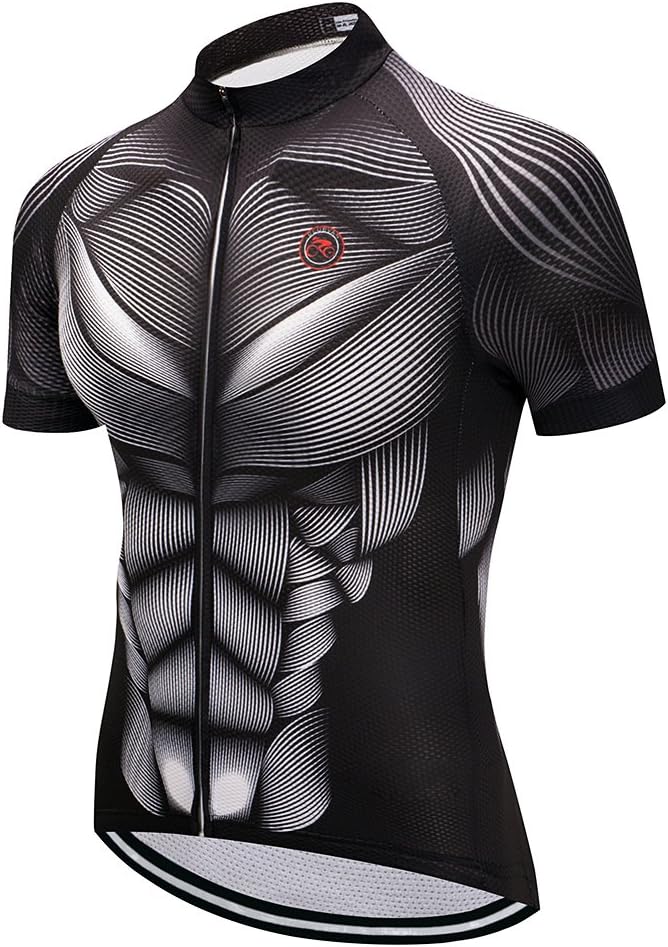 Weimostar Men's Cycling Jersey Short Sleeve Bike Clothing Multicolored Diamond
