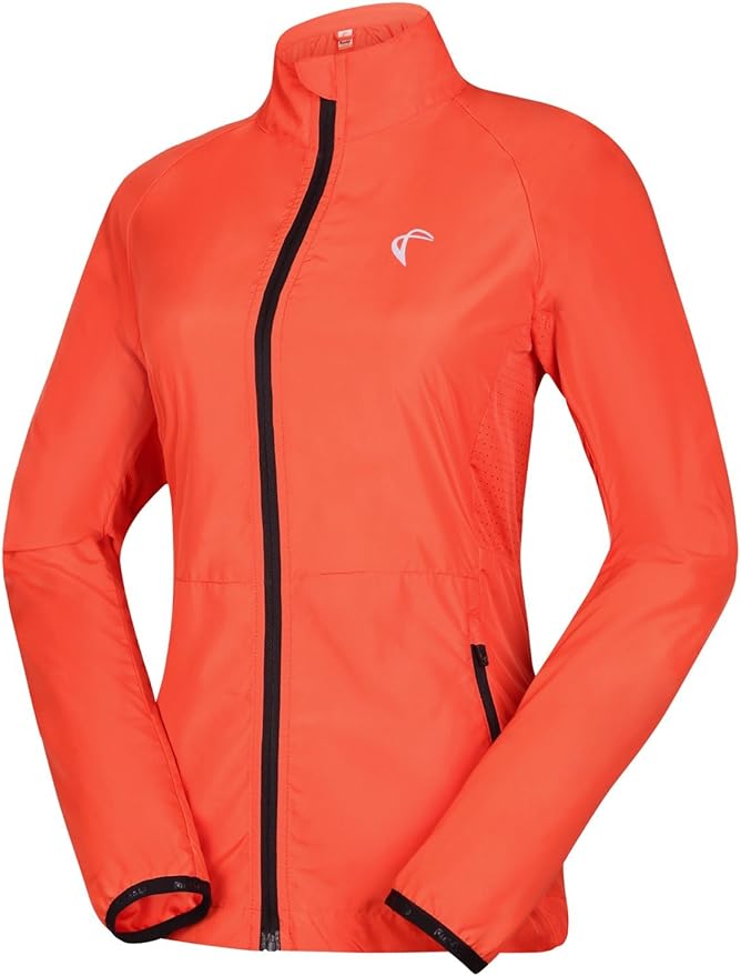 Women's Packable Windbreaker Jacket Resistant Convertible Cycling Running Jacket Lightweight Windproof Water