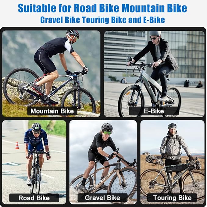 Bike Frame Bag 1.5L, EVA Hard Shell Bicycle Triangle Bag with Carbon Texture, Top Tube Cycling Storage Pouch with Reflective Logo and Side Zipper for MTB Road Bike