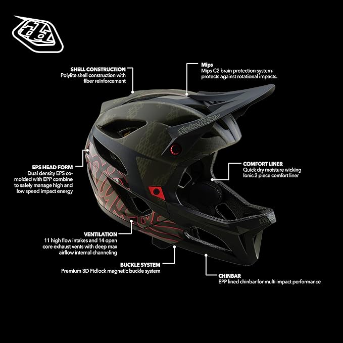 Troy Lee Designs Stage Helmet MIPS for Mountain Bicycle MTB BMX