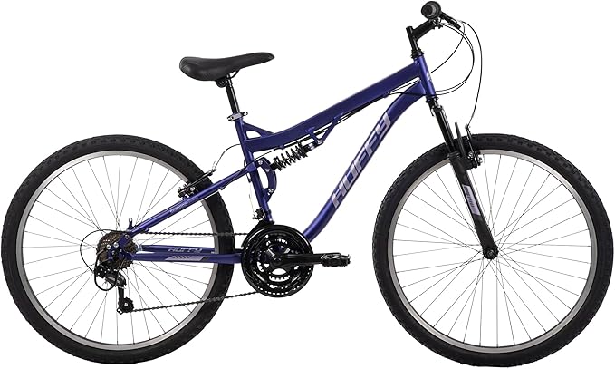 Huffy Stone Mountain Bike for Men and Women, 20”/24”/26”, 6-Speed (20”) or 21-Speed, Front or Dual Suspension (Varies), Multiple Colors, Adjustable Saddle, Shimano Equipped, All-Terrain Tires