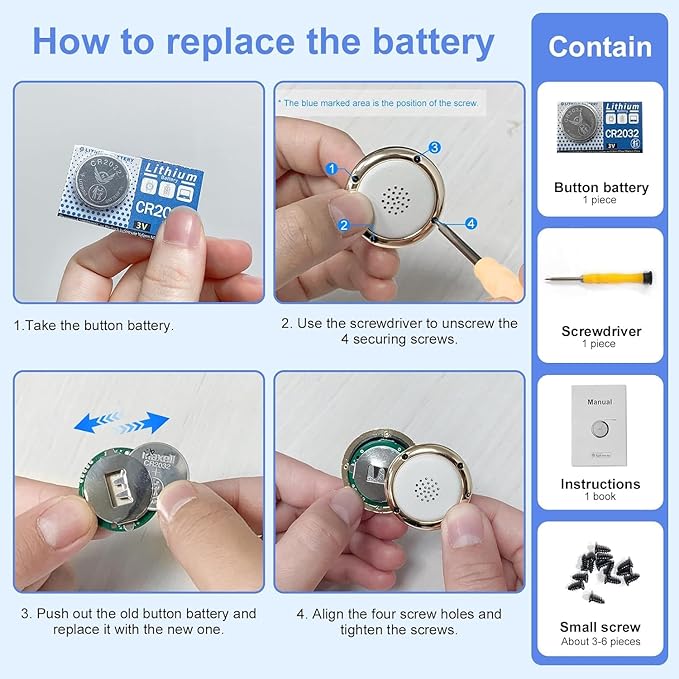 Bluetooth Tracker Item Finders Work for Apple Find My (iOS Only) APP GPS Tracker for Dogs Cats Luggage Keys Backpack Satchel Etc (Black&Blue, 2Pack)