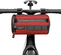 ALMSTHRE Signature Bar Bag – Rust Red | Hard-Shell Bike Handlebar Bag with Waterproof Zippers & Adjustable Straps | Lightweight Bicycle Handlebar Bag, Compatible with Road, Gravel & MTB Bikes