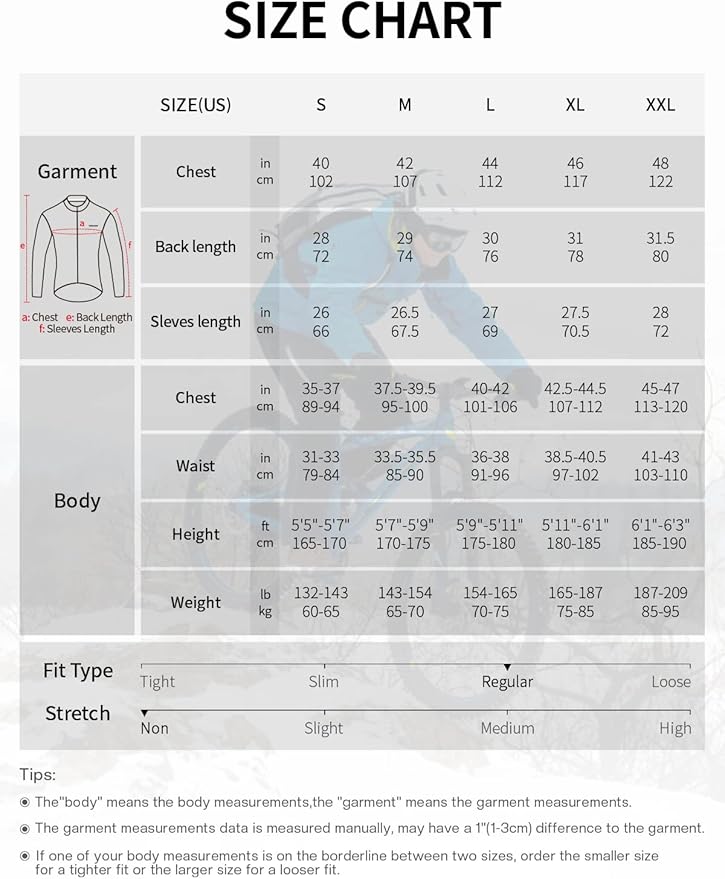 ARSUXEO Winter Warm UP Thermal Softshell Cycling Jacket Windproof Waterproof 15-k