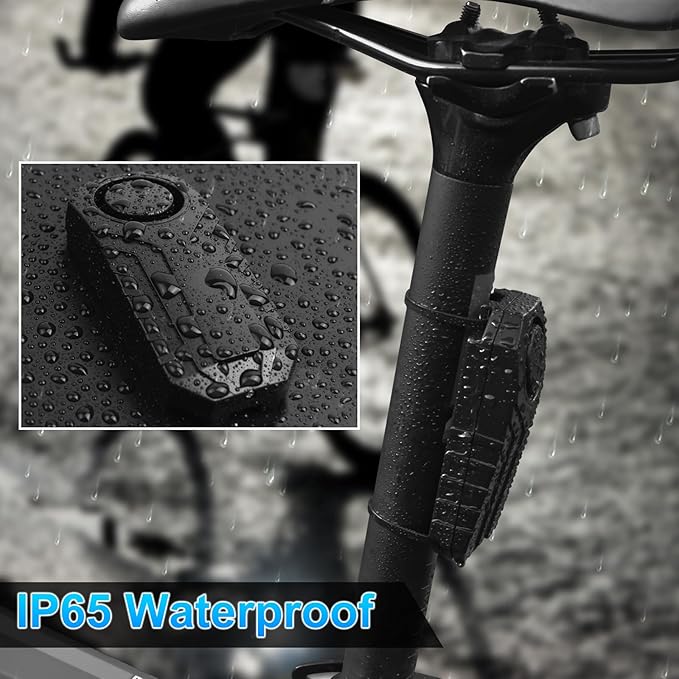 10PK Bike Alarm for Ebikes,Electric Scooter Alarm, Bike Alarm with Remote, Motorcycle Alarm Anti-Theft Vibration Motion Sensor Security Alarm System 113dB Loud IP65 Waterproof SOS Function