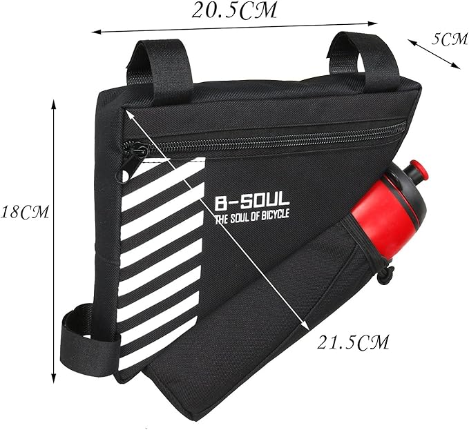 UPANBIKE Triangle Frame Bag - 1.5L Polyester Storage Bag for Road and Mountain Bikes