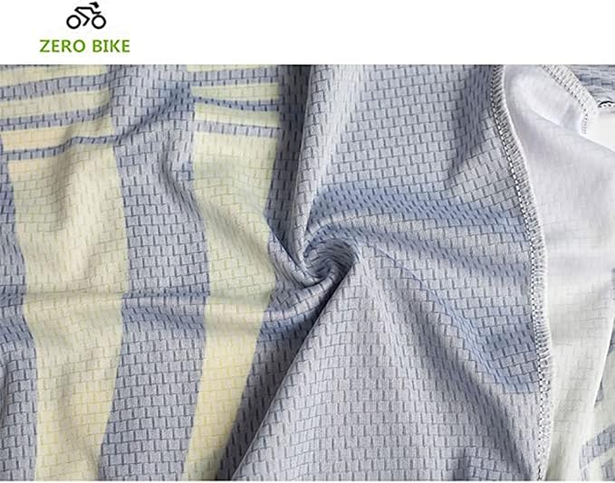 Men's Short Sleeve Breathable Cycling Jersey Set 3D Padded Bicycle Shorts Sportswear Suit Quick Dry