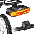 NineLeaf Bike Turn Signals, Turn Signal Kit for Ebike, Bike Turn Signals Front and Rear Auto On/Off Electric Bell Automatic Brake Light Remote Control Rear Light USB Rechargeable IP65 Waterproof