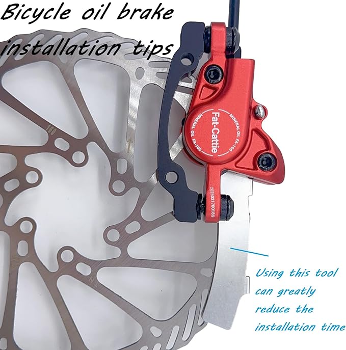 Bike Hydraulic Disc Brake Set with 160mm Rotors,For Mountain Bike e-Bike Fat Bike Road Bike(Right Front Brake& Left Back Brake) (Red)