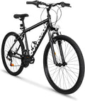 Betterland 26 Inch Mountain Bike, 7-Speed Adult Bike with Dual V Brakes, Outdoor Cycling Bike with High Carbon Steel Frame and Front Suspension, Adjustable Ergonomic Seat for Bicycle