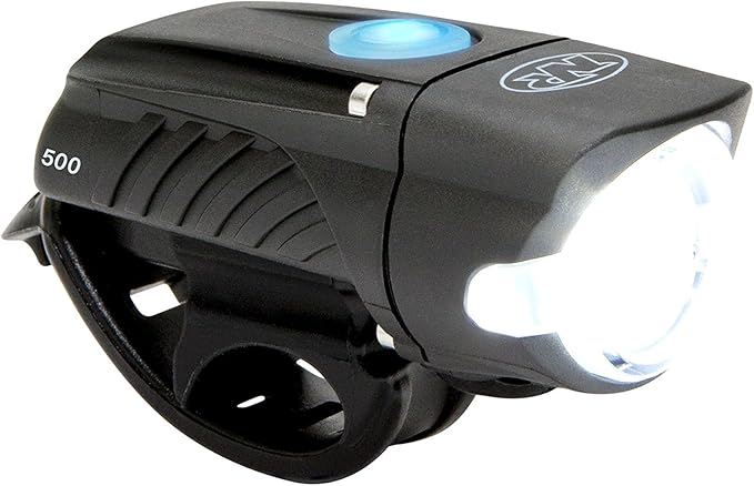 NiteRider Swift 500 Front Bike Light Sabre 110 Rear Bike Light Combo Pack- USB Rechargeable Bicycle Headlight LED Front Light Easy to Install Water Resistant Road Commuting Cycling Safety Flashlight
