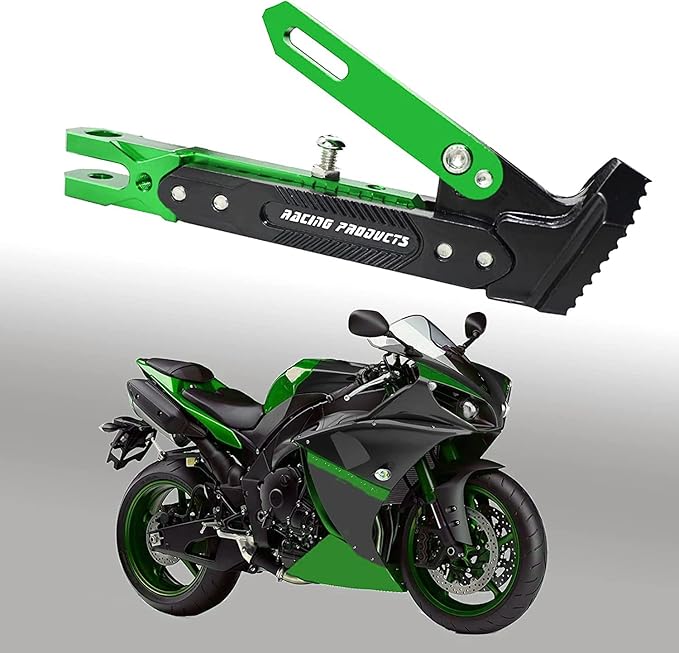 Universal Motorcycle Kickstand Accessories Motor Scooter Modified CNC Aluminum Alloy Adjustable Tripod Holder Kickstand Foot Side Support Stand Motor Scooter Motorbike Motocross Dit Pit Bike