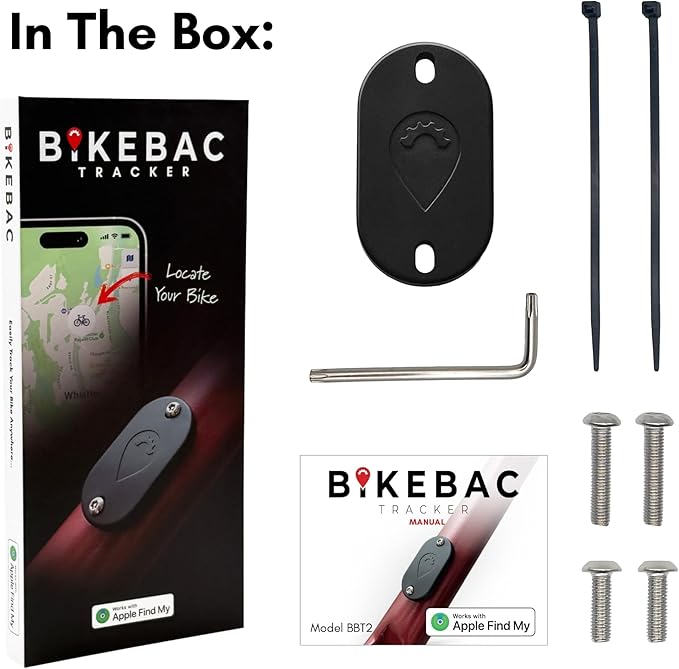 Tracker - Bike Tracker with Apple Find My - Global GPS Location on iPhone, iPad, Mac & Apple Watch - Waterproof