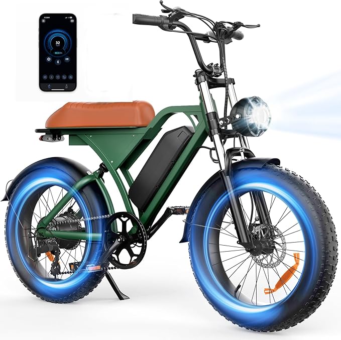 Electric Dirt Bike for Adults, 𝟰𝟬𝟬𝟬𝗪/𝟮𝟬𝟬𝟬𝗪 𝗣𝗲𝗮𝗸 27AH/18.2Ah Off-Road Motorcycle, 35MPH 65+ Mile Range, 19" Fat Tire, Hydraulic Brakes, APP & NFC Control