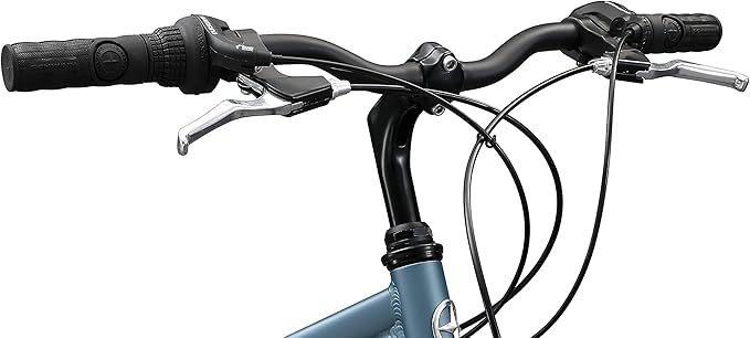 Schwinn Network 3.5 Hybrid Bike, 700c Mens and Womens Bike, 21-Speed Hybrid Bicycle, Aluminum Frame, Suspension Seat, Alloy Linear Pull Brakes, Adult Bicycle
