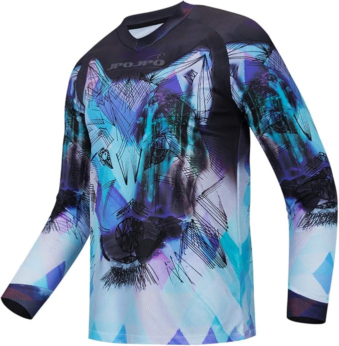 Men's Racing Shirts Summer Motocross Jersey Bicycle Sportswear MTB Jersey Long Sleeve Mountain Bike Clothes