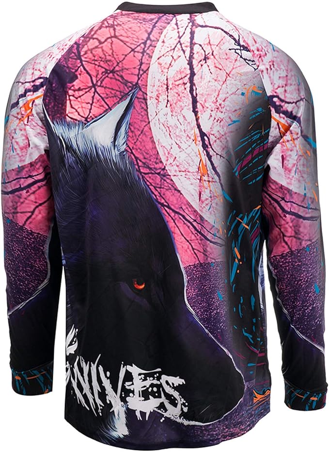 PSPORT Men's Motocross Jersey Long Sleeve Motocross Shirt Men Mountain Dirt Bike Jersey Downhill Riding Racing Clothing Tops
