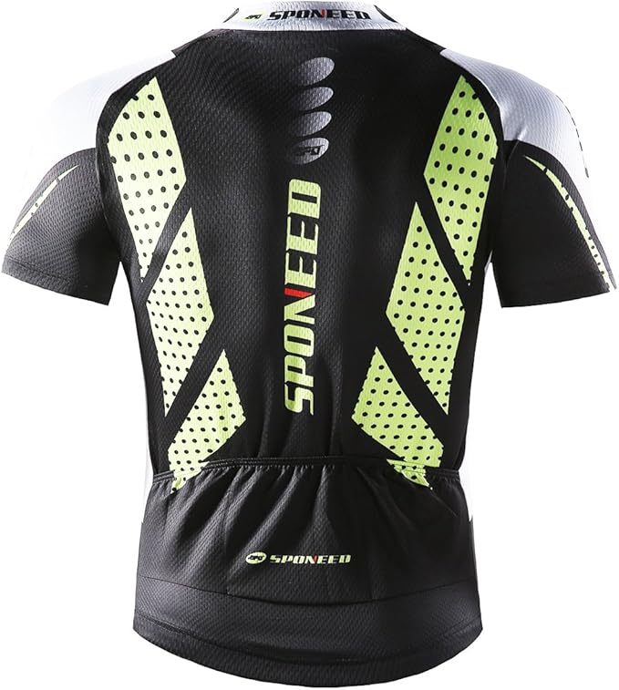 Men Bike Jersey Short Sleeve Road Cycling Shirts Biking Tops Moisture Wicking