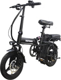 14" Compact Electric Bike, 20 MPH, Dual Disc Brake, Portable and Comfort, Foldable E-Bike for Adults