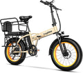 Foldable Electric Bike for Adults, 30+MPH, 48V 20Ah Removable Lithium Battery up to 80Miles, 20" Fat Tire 1000W Peak Motor Dirt Ebike Adult Electric Bicycle for Commute Beach Mountain E Bike