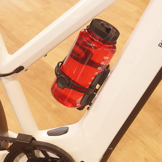 ABC by BiKASE - Any Bottle Cage, Bike Water Bottle Holder - Fits Any Bottle, Container, Speaker, Bicycle Bottle Holder for Frame or Handlebar
