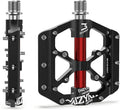 MZYRH Road/Mountain Bike Pedals,Lightweight 3 Bearings Bicycle Pedals,9/16” Aluminum Alloy Flat Pedals for Road Mountain BMX MTB Bike