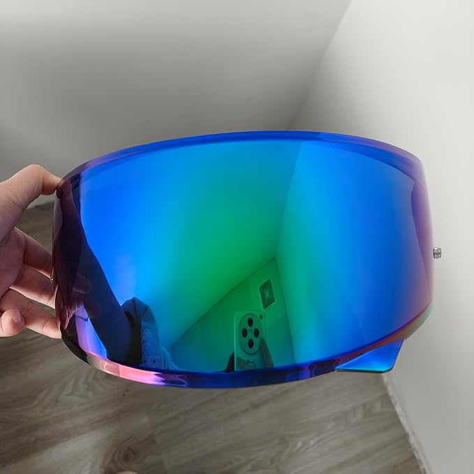 HJ-34P Helmet Visor Replacement for HJC C10.Motorcycle Helmet Shield UV Protection Compatible with HJC C10 (Revo Deep Green)