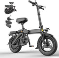 Electric Bike for Adults, Peak 748W Motor, Top Speed 20 MPH, 48V Removable Battery, Max 30/40 Miles Long Range, 14" Folding Electric Bicycle Adult & Teens for Commuting, UL 2849 Certified