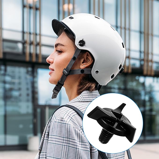 12 PCS Motorcycle Helmet Visor Screws, Helmet Visor Screws with 12PCS Rubber Washers Helmets Visors Replacement Set Helmets Fixing Screw Motorcycle Helmet-Accessories for Motocross, Black